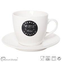 Black & White New Bone China Tea Cup & Saucer